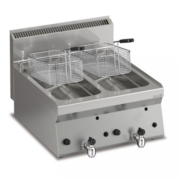 Fritteuse, elektro, 2x10 Liter (2x9)18 kW, 400 V